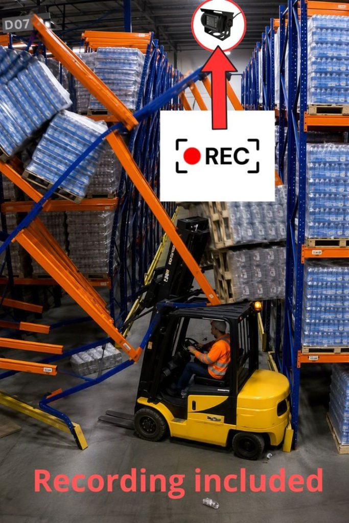 Stacjonarny system antykolizyjny z rejestracją zdarzeń w magazynie